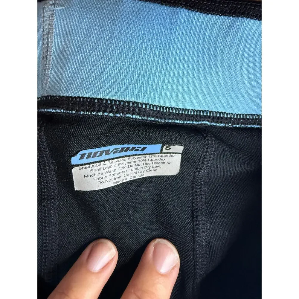 Novara Women’s Padded Cycling Capri Pants Black Size Small Bike Chamois